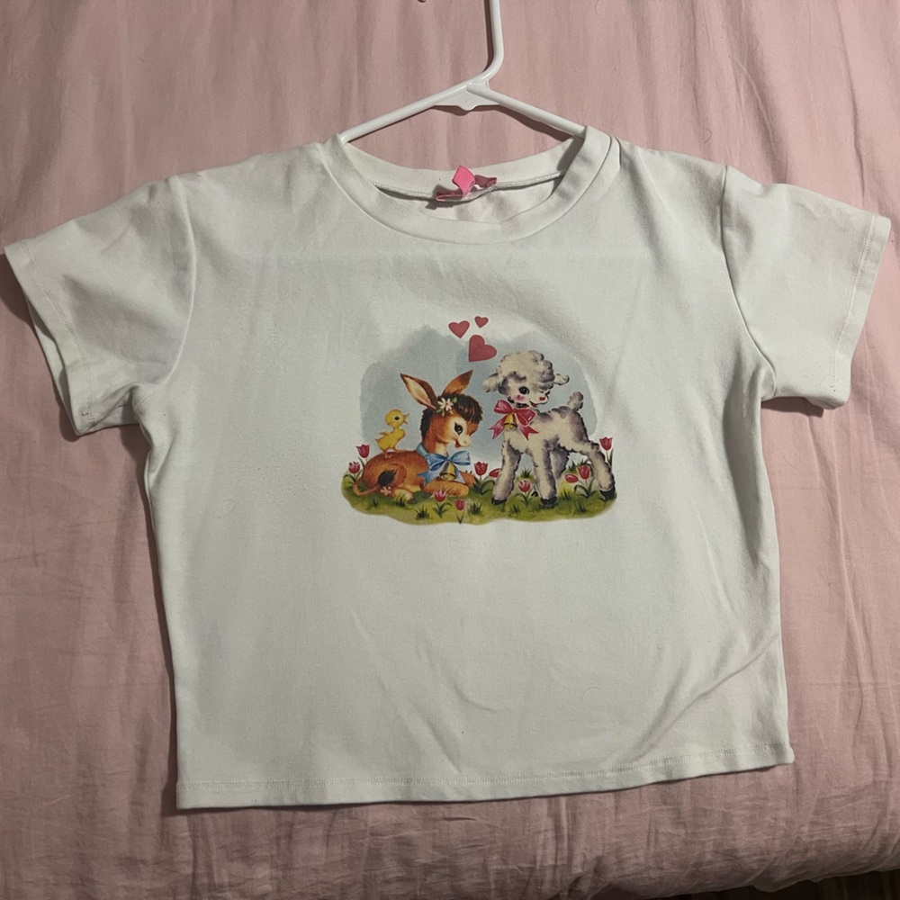 Sugar Thrillz White Animal Friends Tee